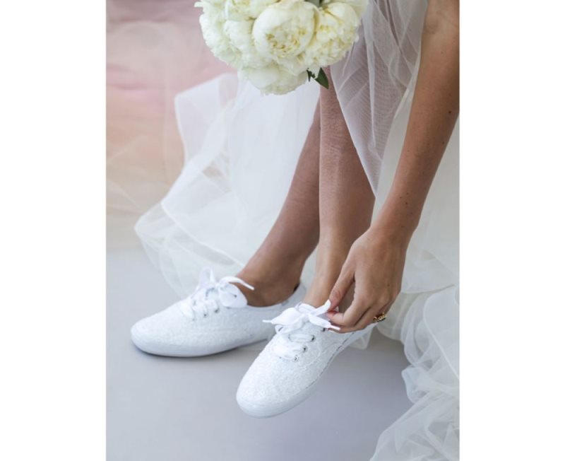 Fashion tênis keds kickstart renda branco