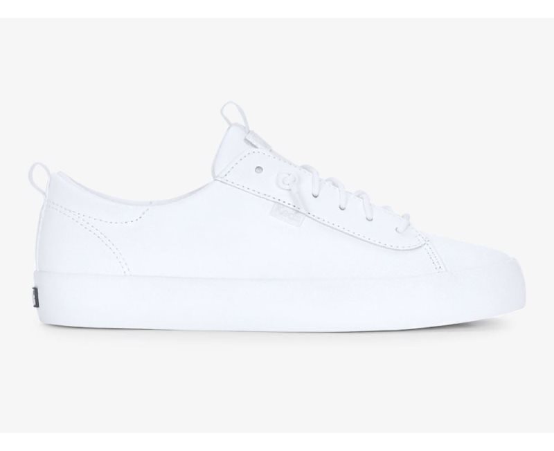 Keds de couro sales branco